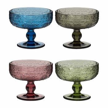 Set Of Four Fontaine Footed Bowls, 2 of 4