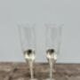 Set Of Two Silver Plated Heart Champagne Glasses, thumbnail 4 of 5