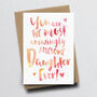 'The Most Amazingly Awesome Daughter' Greeting Card, thumbnail 2 of 2