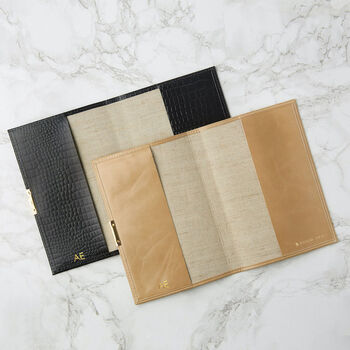 'Caché' Black Croc Un/Dated Planner Diary, Personalised, 3 of 8
