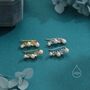 Sterling Silver Pearl And Moonstone Crawler Earrings, thumbnail 5 of 11