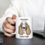 Personalised Basset Hound Mug, thumbnail 4 of 5