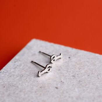 Sterling Silver Lobster Stud Earrings, 3 of 9