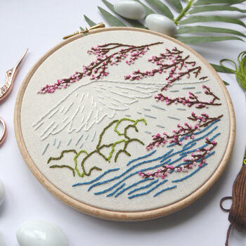 Mount Fuji Embroidery Kit, 4 of 6