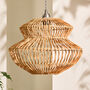 Rattan Pot Bellied Easy Fit Ceiling Shade, thumbnail 2 of 4