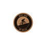 Round Cork Coaster 'Best Dad By Miles' | Homeware | Tableware | Cycling | Cyclist | Bike Rider Gift, thumbnail 2 of 2