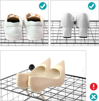 Diy Modular Shoe Rack With Metal Frame, 5 of 10