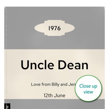 Personalised 50th Birthday Print 1976 Book Cover Gift, 5 of 12