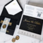 Luxury Acrylic Foiled Wedding Invitation, thumbnail 2 of 5