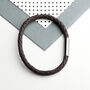 Personalised Men's Anchor Capsule Leather Bracelet, thumbnail 10 of 12