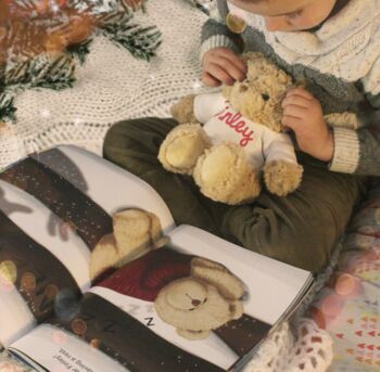 Personalised Christmas Adventure Book And Personalised Teddy Bear, 3 of 8