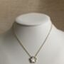 Five Leaf White Single Clover Pendant Necklace, thumbnail 1 of 5