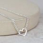 Sterling Silver Open Heart Anklet, thumbnail 3 of 3