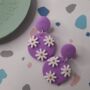 Daisy Dangle Earrings, thumbnail 1 of 6