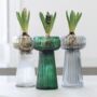 Ribbed Glass Hyacinth Vase, thumbnail 4 of 4