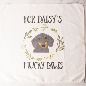 Personalised Dog Towel For Wiping Paws, 2 of 12