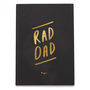 Rad Dad Foil Personalised Notebook, thumbnail 3 of 6