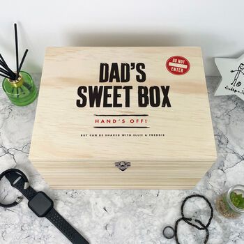 Personalised Snack Or Sweet Box Pine Memory Box, 4 of 12