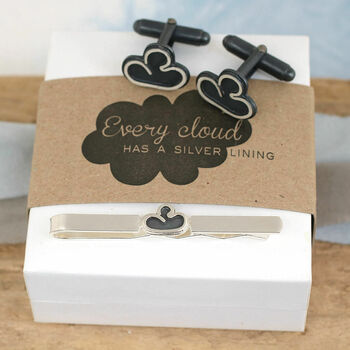 Cloud Tie Clip. Thinking Of You Gift For Friend, 8 of 9