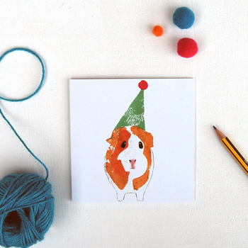 Guinea Pig In A Hat Birthday Card, 2 of 2