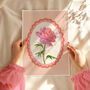 Peony Floral Art Print Pink, thumbnail 5 of 5