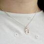 Orchid Petal Silver Pendant, thumbnail 3 of 6