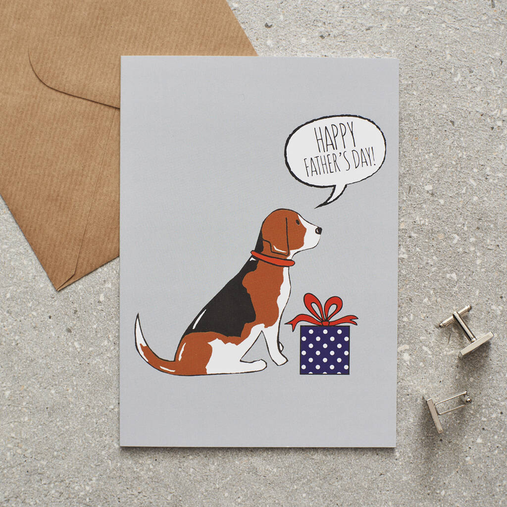 Beagle Father's Day Card By Sweet William Designs