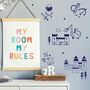 Castle Wall Stickers, thumbnail 2 of 4