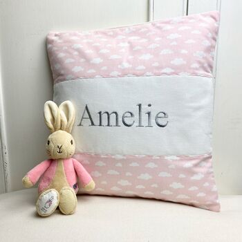 Cloud Name Cushion Baby Pink, 2 of 12