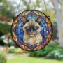 Cat Siamese Stained Glass Effect Suncatcher, thumbnail 3 of 3