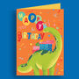 Dinosaurs 3D Pop Up Birthday Card, thumbnail 3 of 4