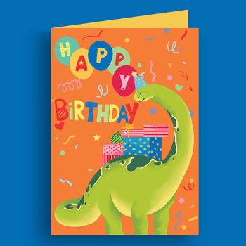 Dinosaurs 3D Pop Up Birthday Card, 3 of 4