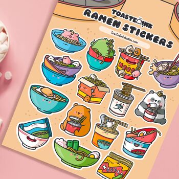 Ramen Sticker Sheet | Cute Stickers, 4 of 5