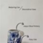 Bold Blue Pottery Ceramic Watering Can/Vase, thumbnail 2 of 12