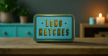 Match Tin Storage Box Candle Gold Home Accessory Matches | Putty, 8 of 9