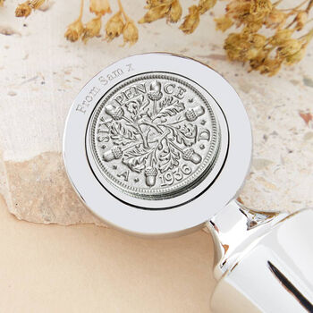 Sixpence 1936 90th Birthday Bottle Stopper, 9 of 9