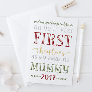 Personalised First Christmas As My Mummy Card By Molly Moo Designs ...