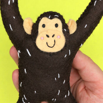 Colin The Chimpanzee Felt Sewing Kit, 8 of 10