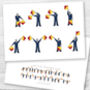 Good Luck Semaphore Flags Card, thumbnail 1 of 2