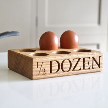 Personalised Wooden Egg Tray, 3 of 8