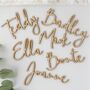 Personalised Scripted Wooden Wedding Place Name, thumbnail 3 of 12