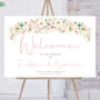 Pink Wedding Welcome Poster, thumbnail 1 of 6