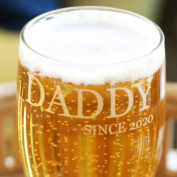Personalised 'Family Since' Engraved Pint Glass, 2 of 2