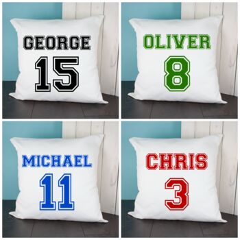 Personalised Football Shirt Cushion Cover, 2 of 8