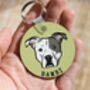 Staffordshire Bull Terrier Keyring, thumbnail 2 of 6