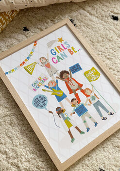 Girls Can Be… Children's Print, 4 of 5
