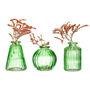 Set Of Three Bud Glass Vases, thumbnail 2 of 2