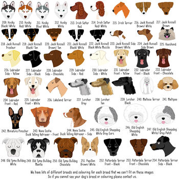 Personalised Geometric Dog Breed ID Tag, 9 of 11