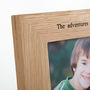 Solid Oak Personalised Multi Photo Frame Four Aperture, thumbnail 3 of 6