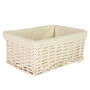 Set Of Three White Wash Wicker Storage Baskets, thumbnail 5 of 5